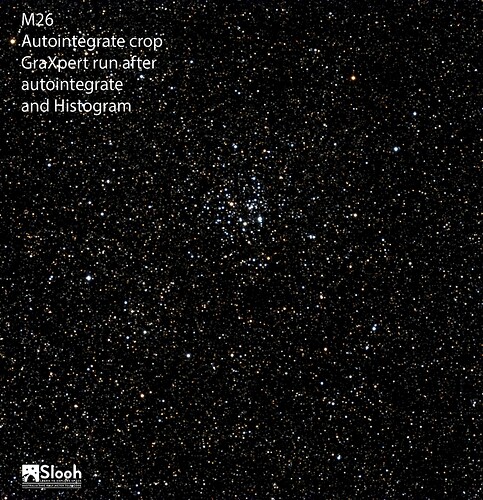 6 M26 crop graxpert run after autointgrate and histogram copy